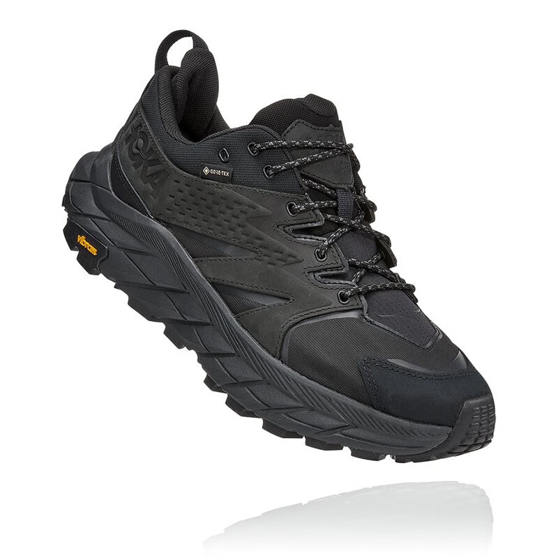 Hoka One One男款 ANACAPA LOW GTX 防滑耐磨低帮防水登山徒步鞋 黑色/BLACK 标准40/US7