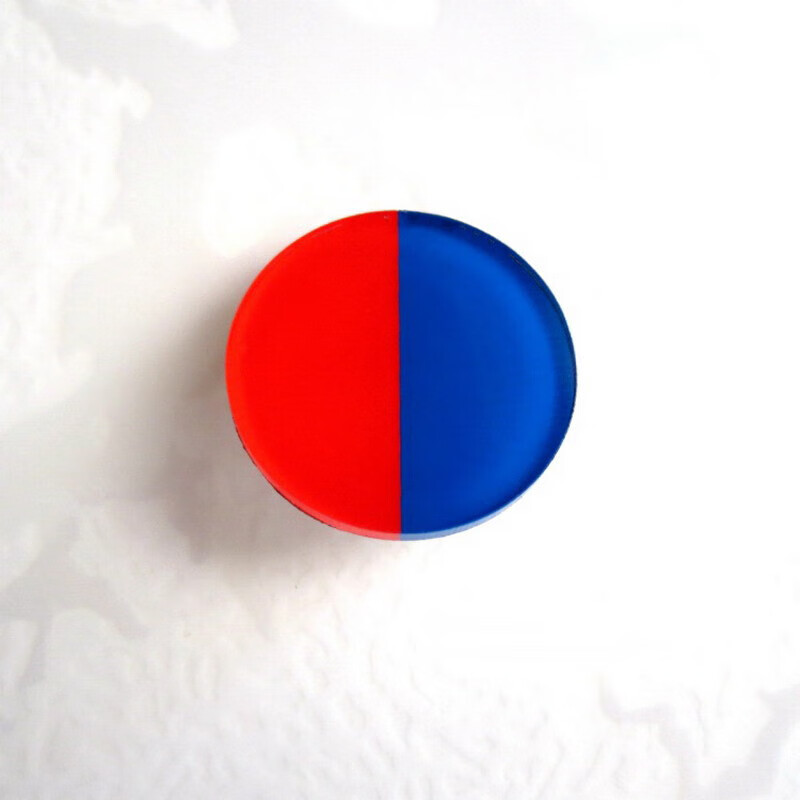 欧知哲(oz) 红蓝冷热贴半径红蓝冷热水标识贴酒店宾馆浴室水龙头冷热