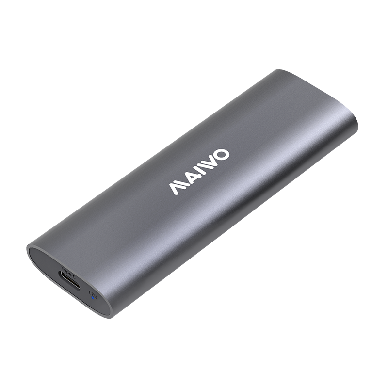 麦沃（MAIWO） M.2固态硬盘盒nvme协议Type-C接口SSD盒子笔记本电脑M2全铝外置盒 SATA/NVMe双协议|K1689 C-C线10037576009293