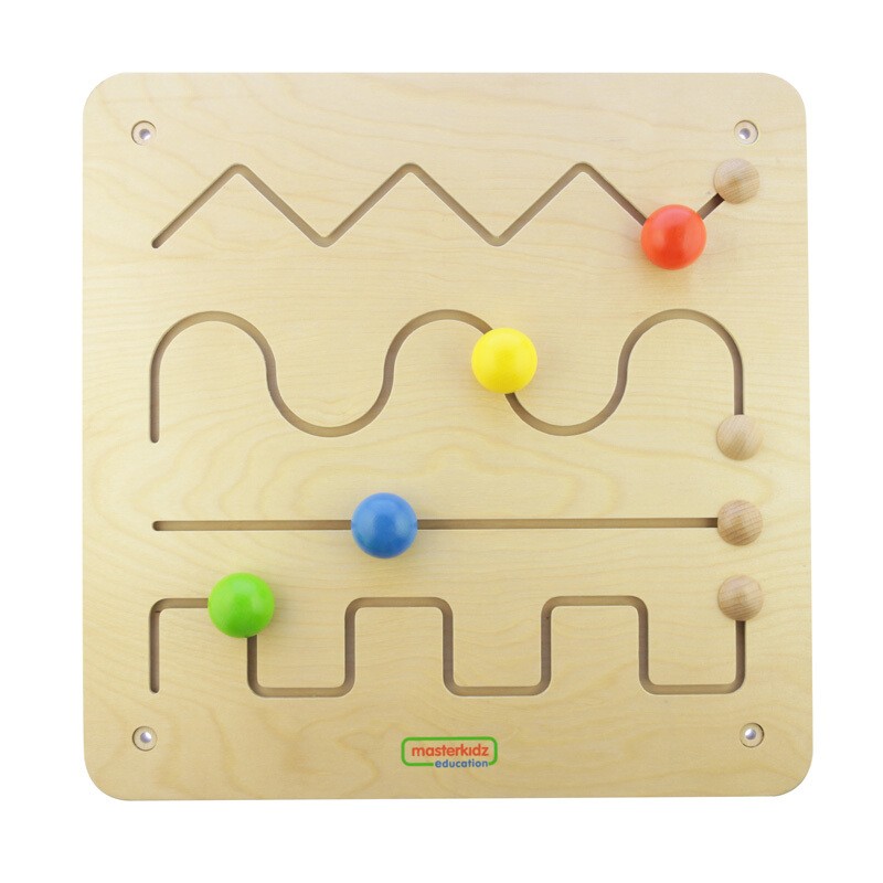 masterkidz贝思德手眼协调训练类 墙面游戏 - 线条滑轨2岁以上