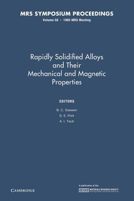 预订rapidly solidified alloys and their mechanical a