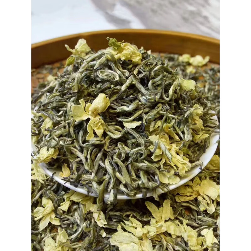 岩亥2024新茶碧潭飘雪茉莉花茶叶特级浓香型四川花茶蒙顶山茶250g