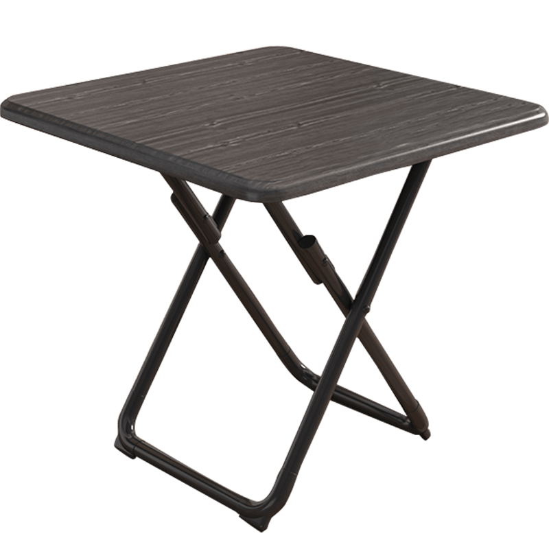 初学者 折叠桌子家用可折叠桌子家用小户型简易餐桌简约方桌便携式 60*60*70-胡桃色(方桌)