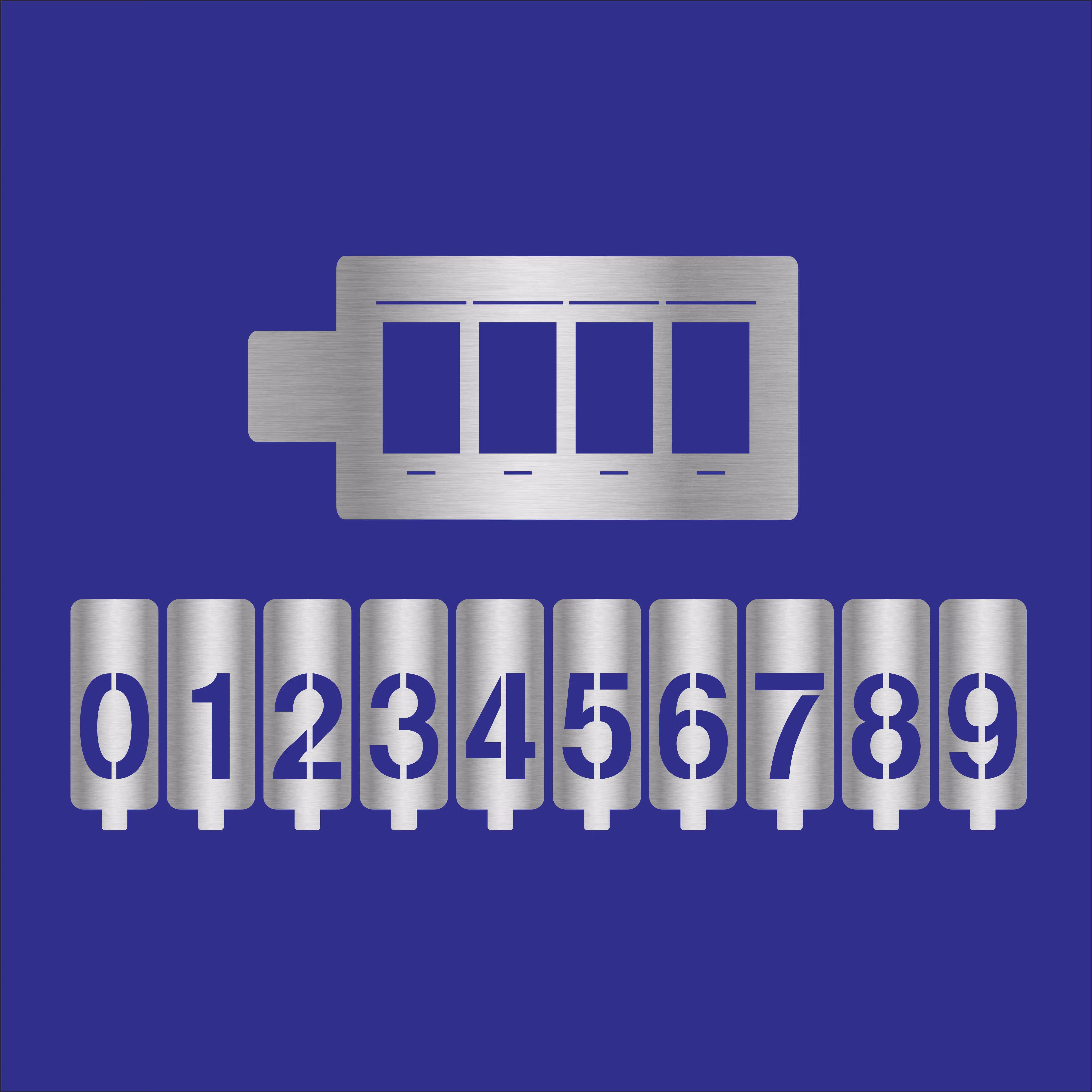 数字编楼层号码牌不锈钢镂空卡槽活动 卡槽_ 数字3cm_4位卡槽(_铁)