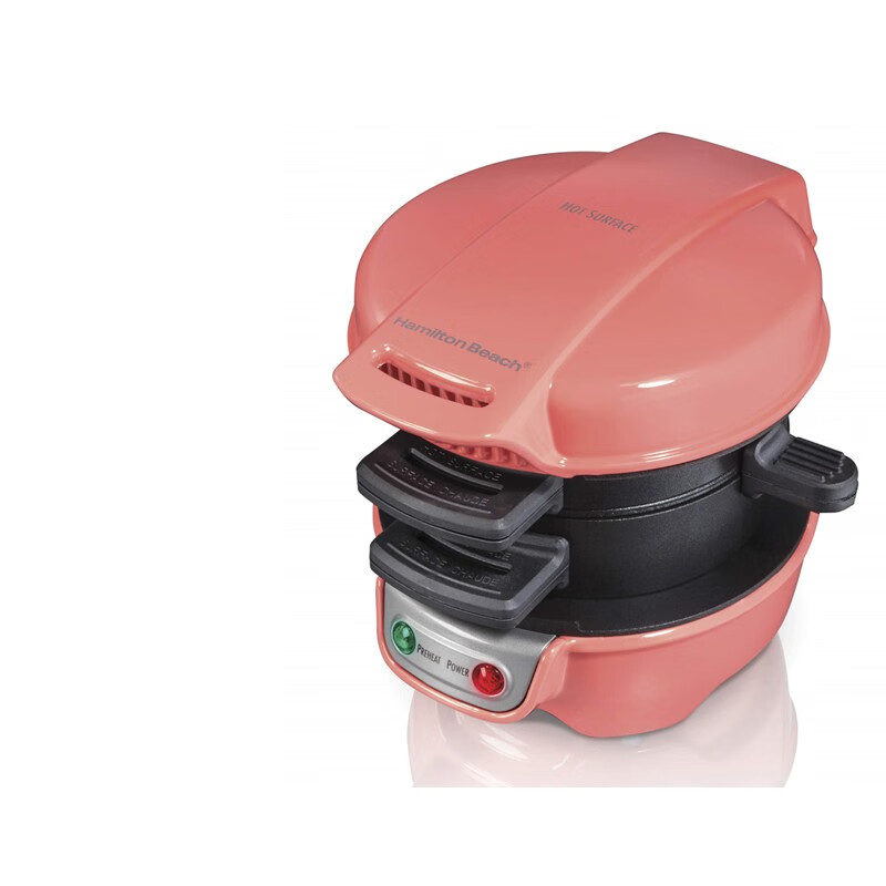 汉美驰(hamilton beach)全新进口三明治面包早餐机 营养快餐机操作