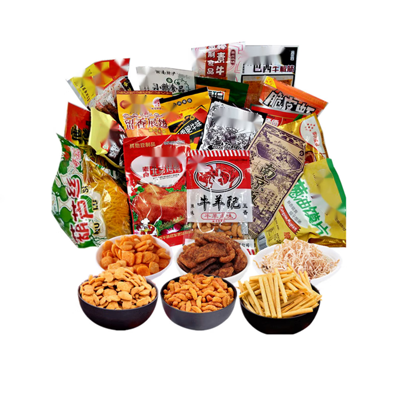 贝棋禾怀旧零食组合8090童年小吃儿时回忆办公室休闲肉类零食 怀旧
