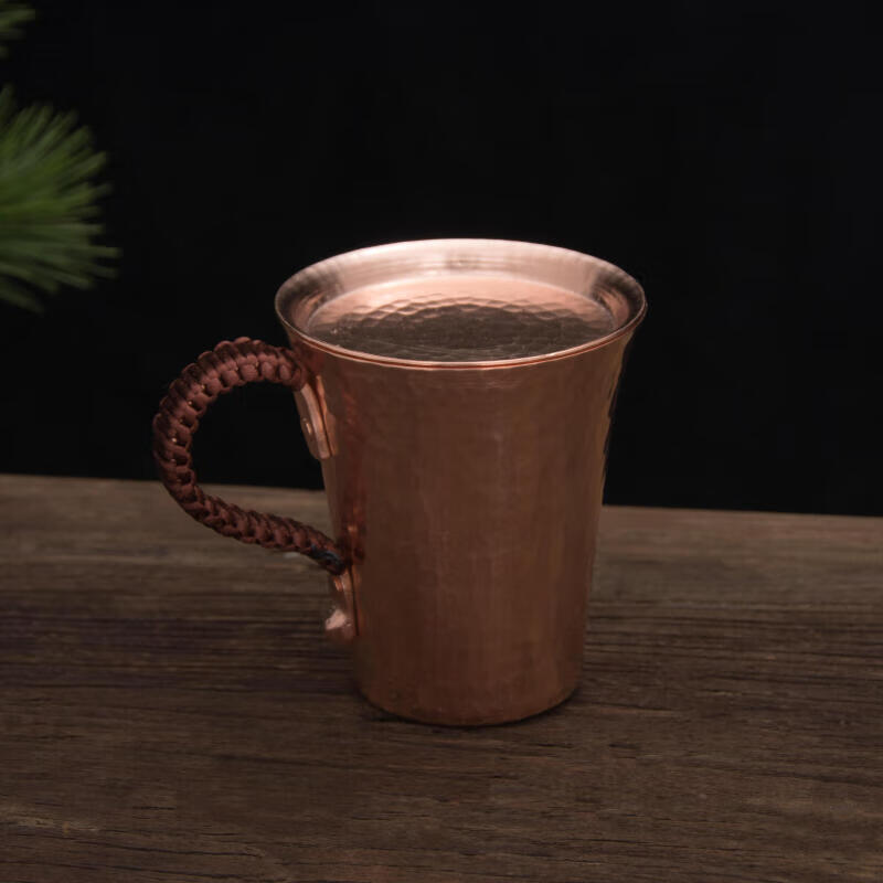 予轩灵纯铜杯子纯铜水杯纯铜茶杯纯铜手工杯子 手工铜水杯 加厚紫铜杯