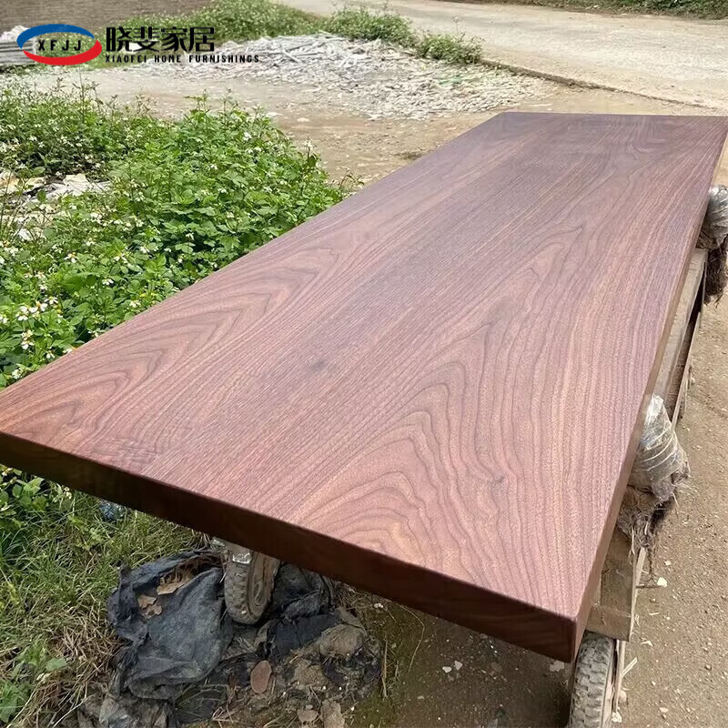 花乐集黑胡桃木桌面板 北美黑胡桃木板原木板升降桌面板吧台板书桌