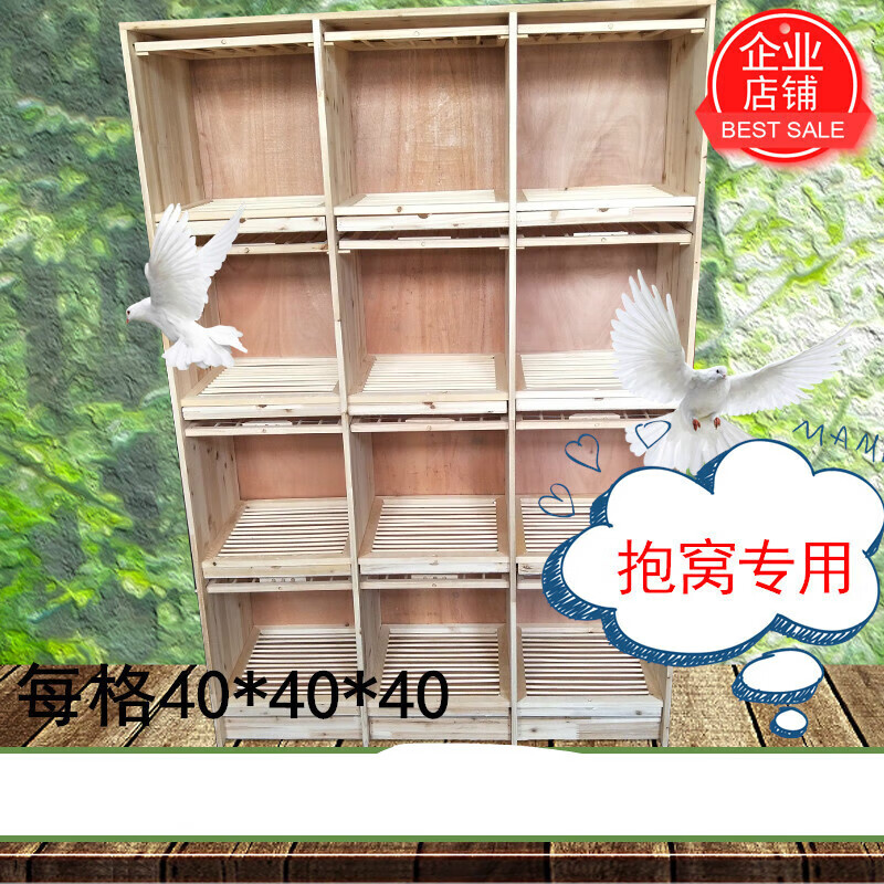 秋颖信鸽组合巢箱赛鸽子笼子木质鸽具孵化养殖配对笼实木种鸽放飞笼 6
