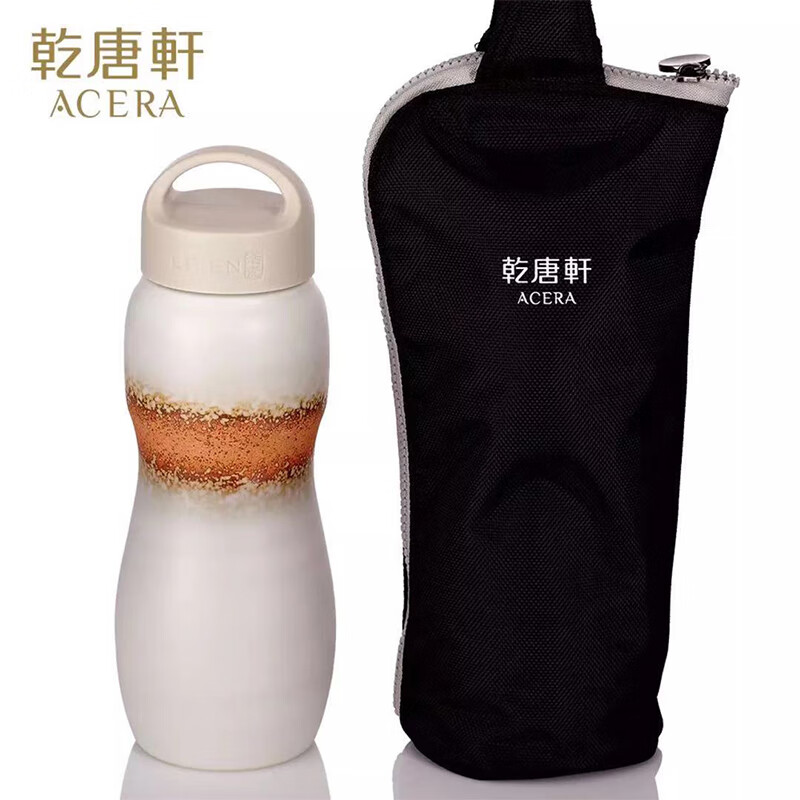 乾唐軒活瓷自在暢飲800毫升單層隨手杯陶器活陶 陶藝白