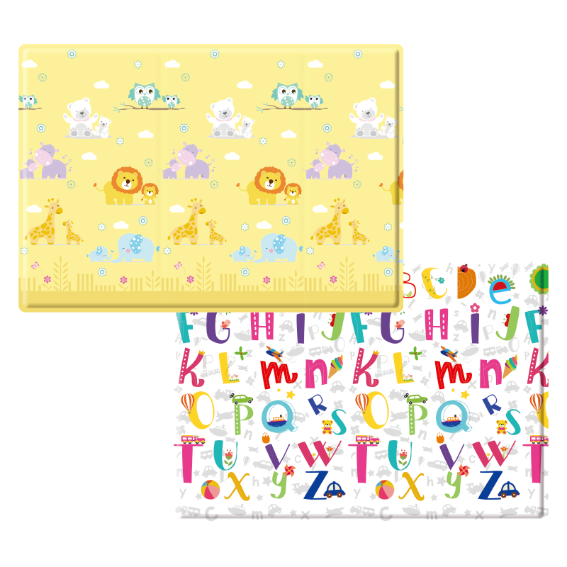 林点PVC爬行垫宝宝学步婴儿环保防滑防水柔软亲肤儿童家庭室内客厅垫 妈咪宝贝新款 230*140*1.6