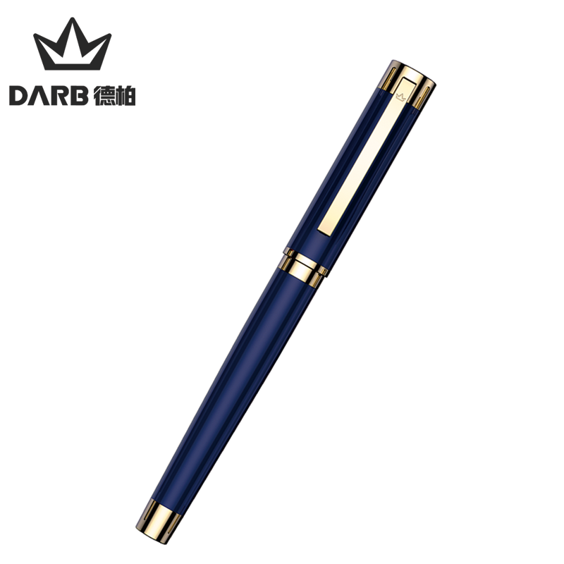 5mm黑长辈签字年会礼品 金色 蓝色 礼盒装 3支德柏进口替换芯