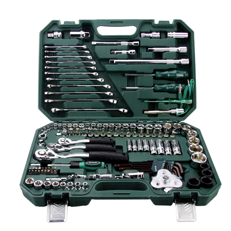 工具套装72齿弯柄大汽修专用工具车辆维修修理汽保 128件套72齿弯柄