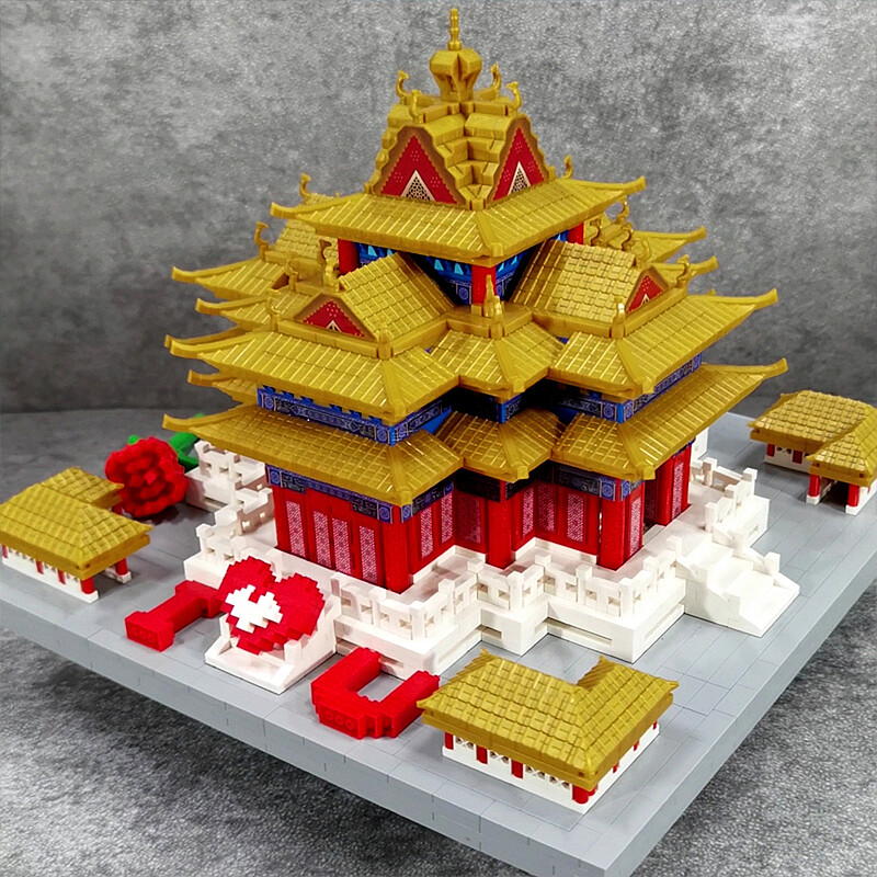 乐高(lego)拼装玩具12岁男孩巨大型高难度成年女中国风古建筑积木