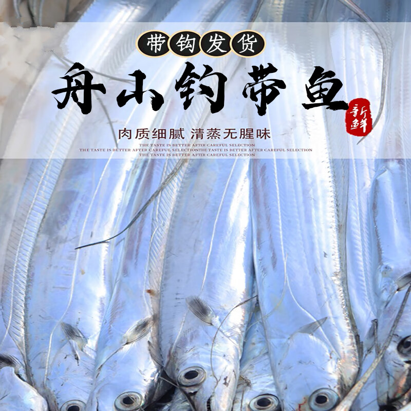 颐菁泽  东海钓带鱼  冷冻小眼睛油带 生鲜 鱼类 特级钓带4斤(2-3两