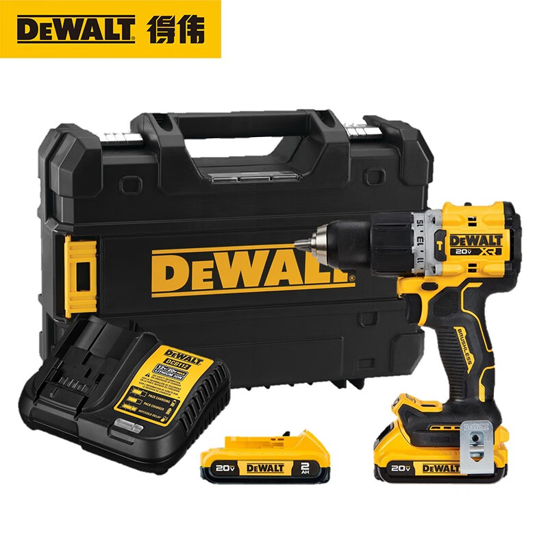 得伟(dewalt)dcd805锂电无刷冲击钻紧凑型带冲击手电钻20v充电式手枪