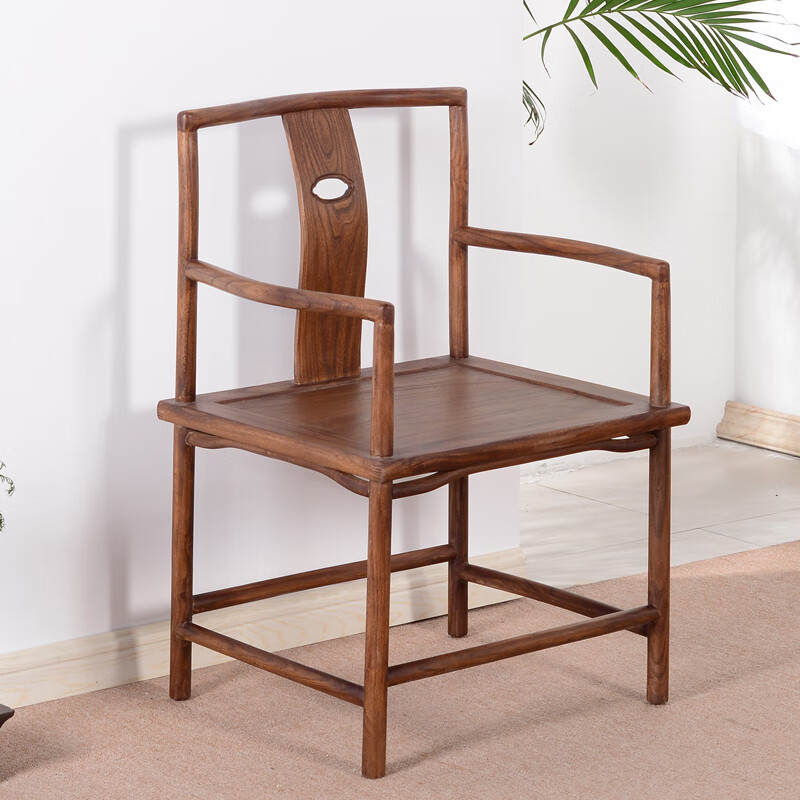 瑞呈堂新中式太师椅实木圈椅三件套单人椅现代简约官帽椅办公椅禅椅