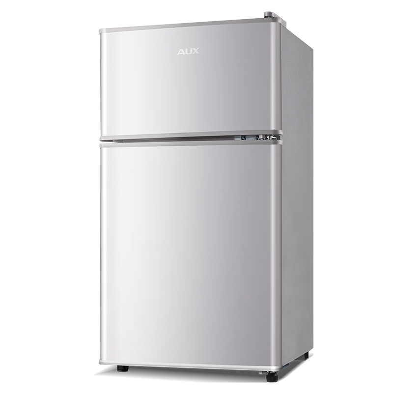 奥克斯（AUX）32升实标家用冰箱双两门大容量小型迷你小冰箱冷藏冷冻出租房宿舍电冰箱节能省电 BCD-32K42L 银色32升