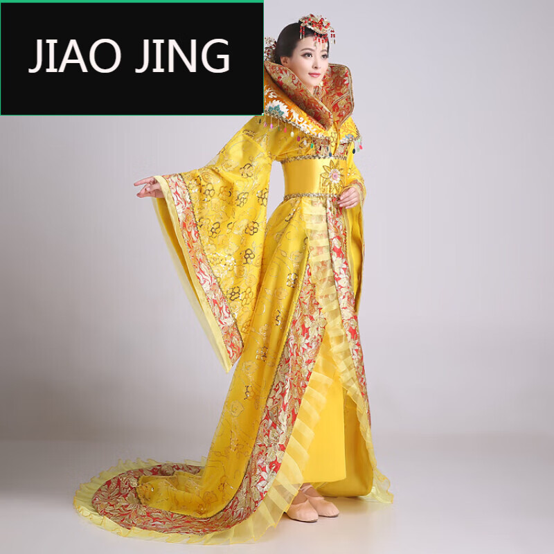 蕉京古代服装女皇后唐朝皇后古装女拖尾贵妃武则天公主裙王母娘娘舞台