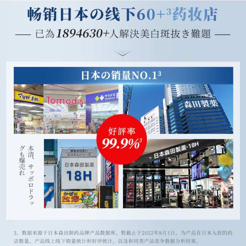 H18美白祛斑面膜美白补水淡斑提亮肤色女男士收缩毛孔淡化痘印5片装