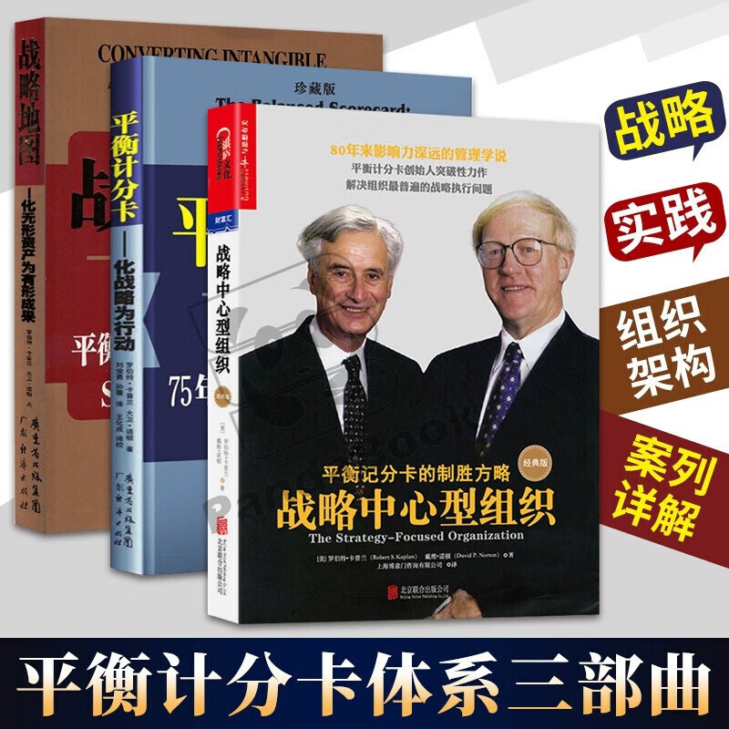 现货 平衡计分卡体系三部曲全3册 化战略为行动+战略中心型组织+战略地图 卡普兰 诺顿 组织战略绩效
