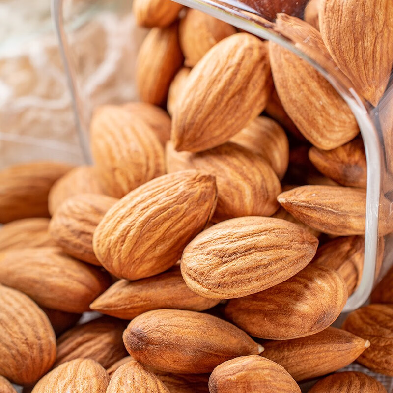 沙漠玉珠（SHAMOYUZHU）新货新疆特产干炒原味巴旦木NP手剥大杏仁扁桃仁坚果炒货孕妇零食 【生果】巴旦木仁500克