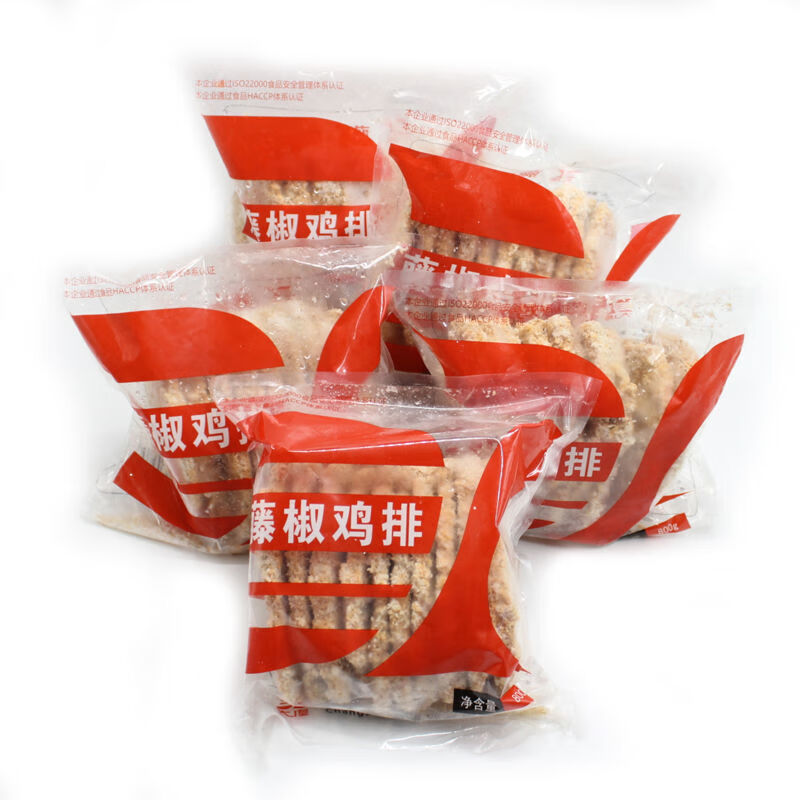 肉50片油炸鸡肉冷冻半成品鸡柳小吃家 藤椒鸡排10片*5包【麻辣】克