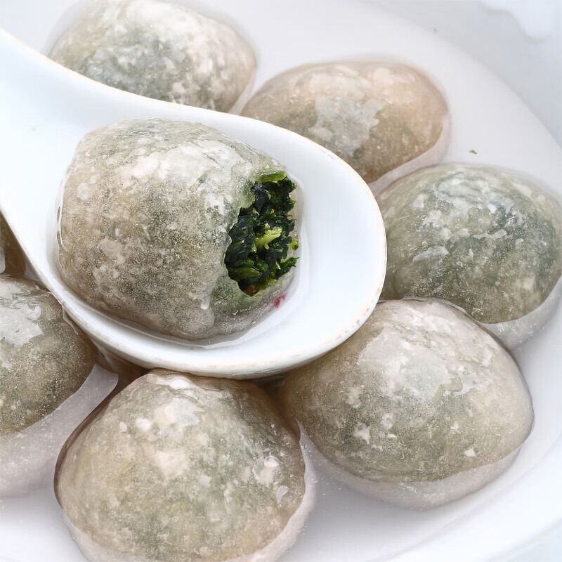 虎钢馋700克荠菜藕粉圆子咸藕粉丸子蔬菜汤圆350g*2