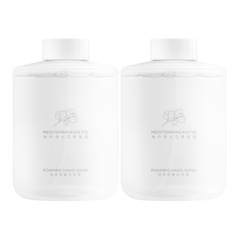 米家日常元素泡沫洗手液 米家洗手机通用 补水保湿 柔和水润呵护肌肤 深度清洁 小卫质品泡沫洗手液（地中海无花果香型）*2