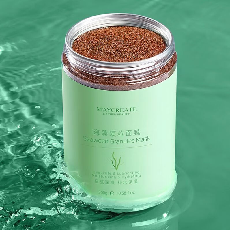 健美创研天然小颗粒海藻面膜补水保湿嫩白平衡水油海藻泥面膜批发 300