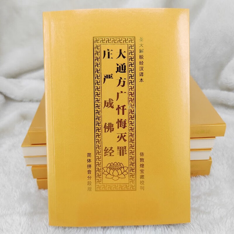 金装大通方广忏悔庄严经注音版圣大解脱汉译本简体拼音大字 敦煌宝藏