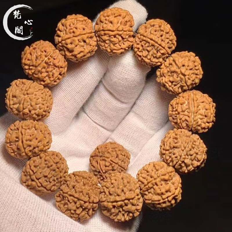 梵心阁尼泊尔大金刚菩提手串精挑七瓣爆肉麦穗龙纹原籽本命龙年新年