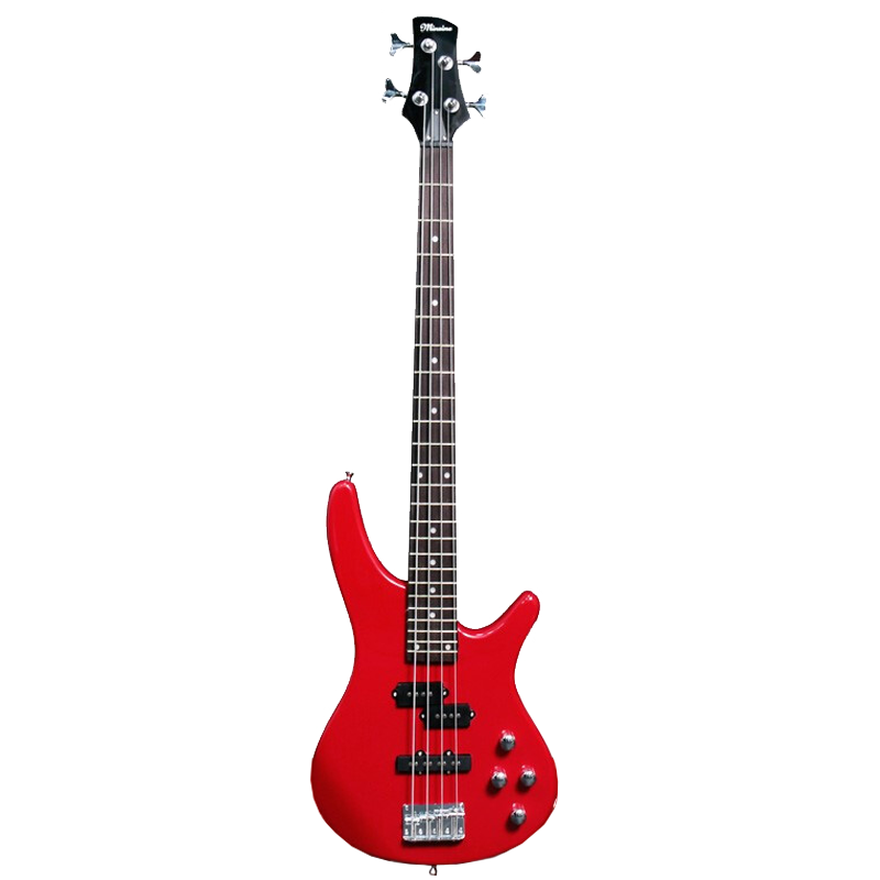 名森IB4弦貝斯/大紅 四弦電貝司bass電貝斯初學(xué)入門(mén)專(zhuān)業(yè)演出搖滾樂(lè )器