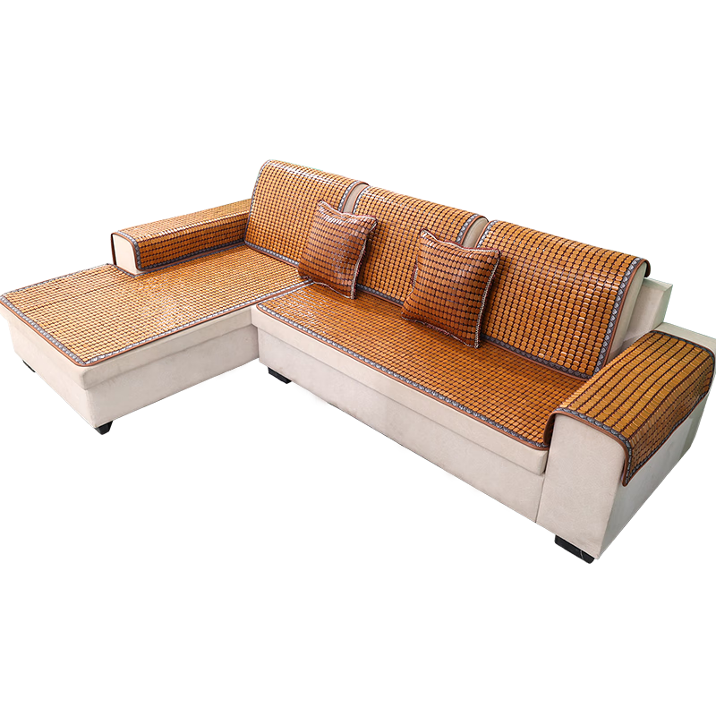 打造清新自然视觉感--步花间沙发垫夏季麻将凉席坐垫套罩|沙发垫套商品的历史价格查询