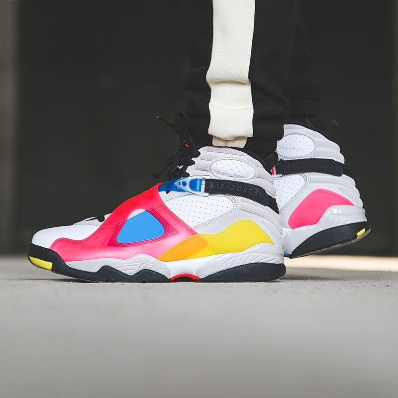 耐克(nike)新款男鞋air jordan 8 aj8 乔8 高帮运动篮球鞋bq7666-100