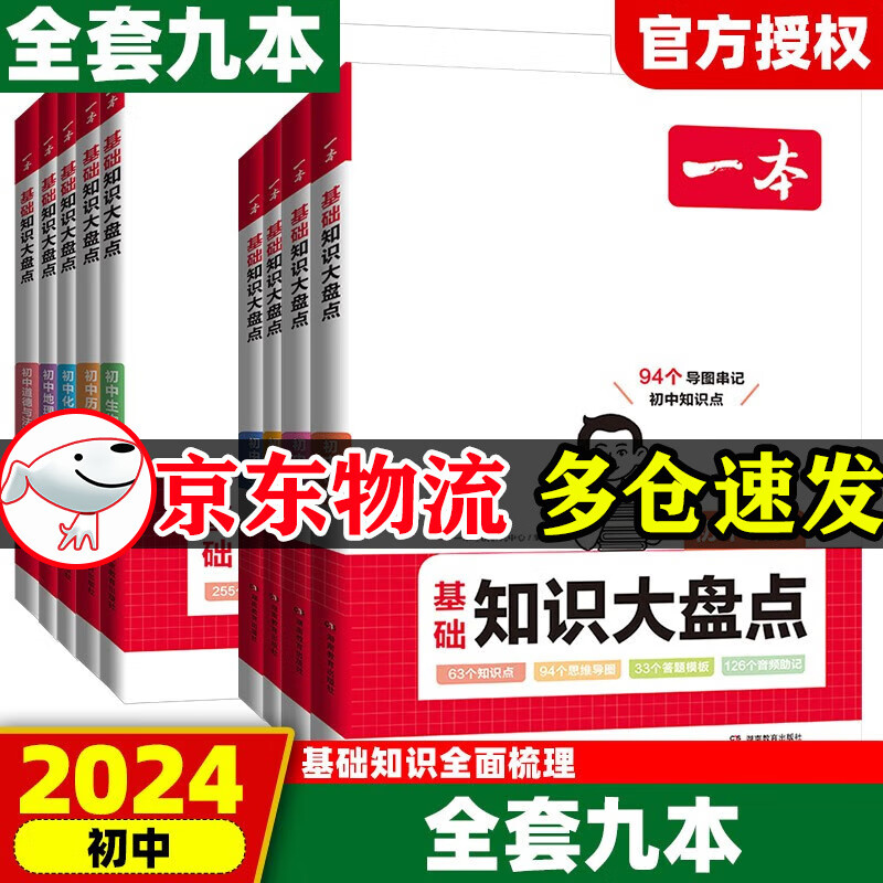 2024版】一本小四门初中知识大盘点语文七八九年级基础知识数学英语物理政治化学生物历史地理知识点全初一复习资料教辅工具书