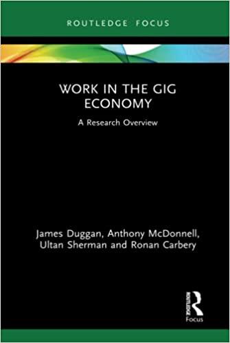 预订work in the gig economy: a research overview (st