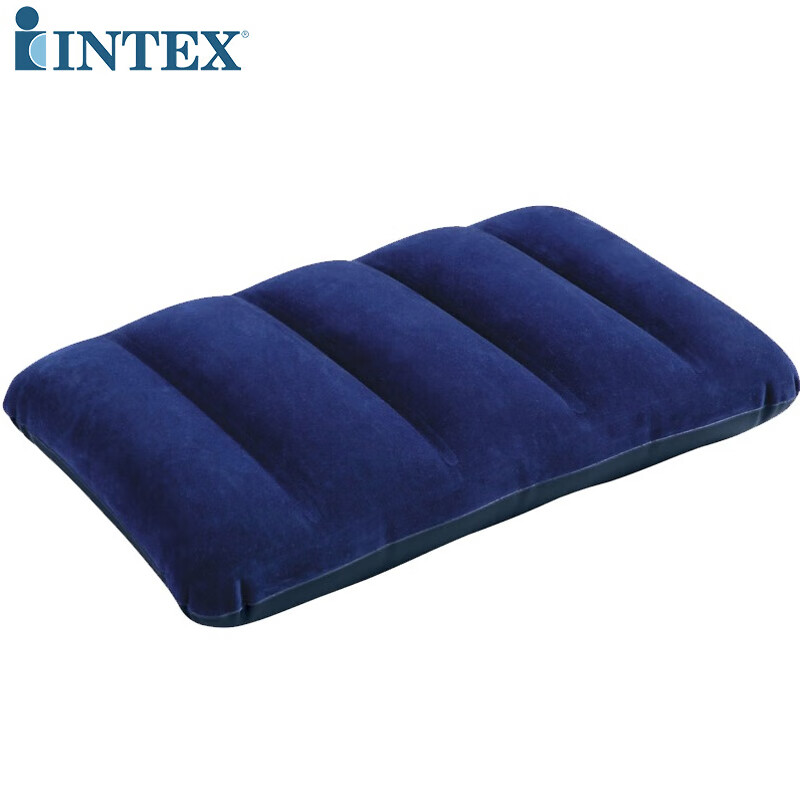 INTEX 充气枕头旅行休闲空气枕 便携可折叠靠枕户外露营枕头 68672