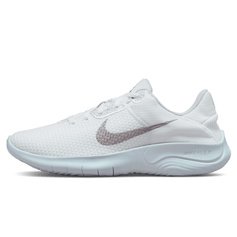 耐克nike跑步鞋女缓震flex experience11运动鞋dd9283-100银白36 364
