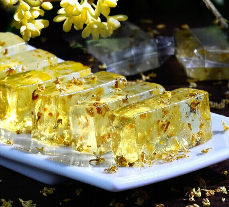 新食道桂林特产原味水晶桂花糕桂花糖块软糖果年货女生