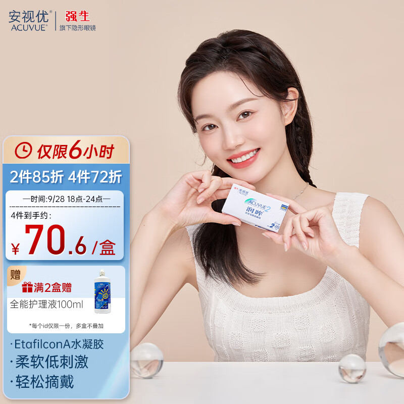 强生品牌透明隐形眼镜的价格趋势、销量分析及产品评测