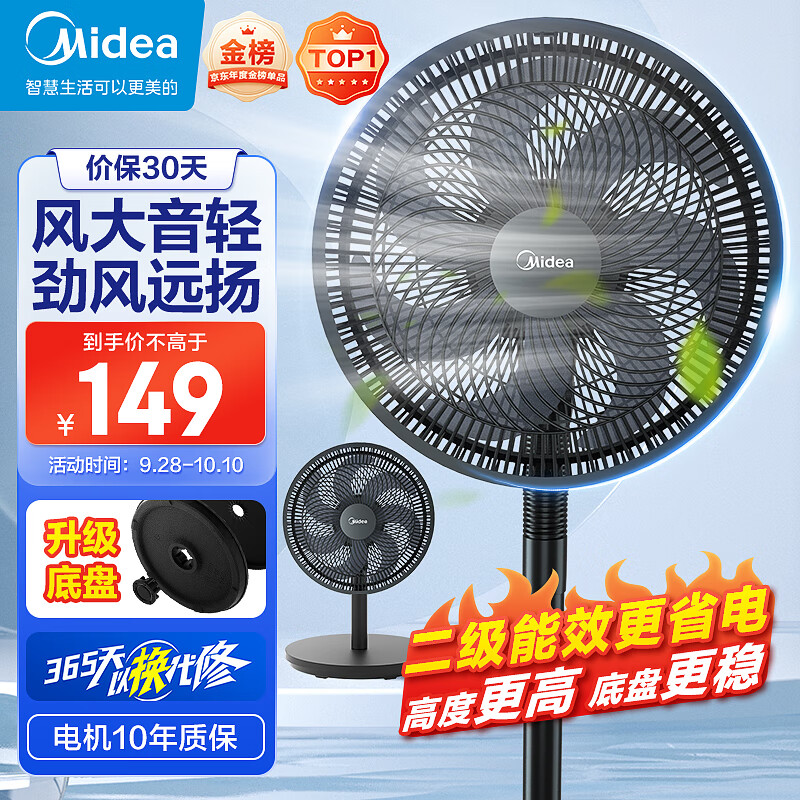 美的（Midea）【超级单品】七叶轻音立式电风扇家用柔风落地扇台式桌面小型风扇大风量节能摇头宿舍电扇 SAF30AB使用感如何?