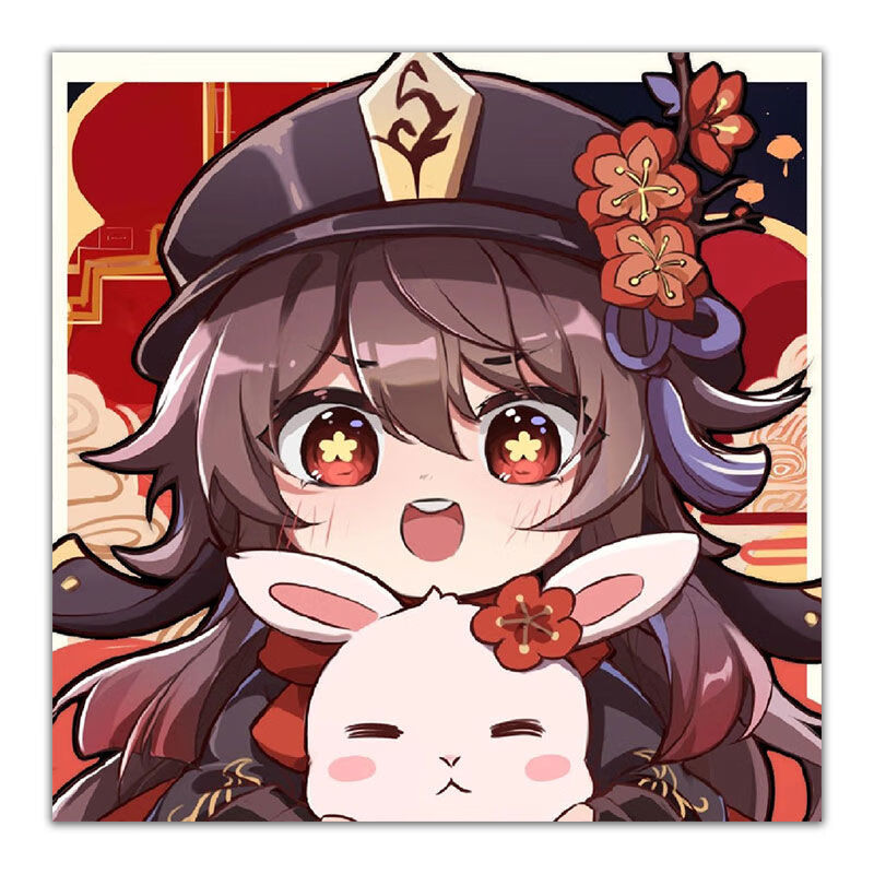 酷小智原神钻石画带框魈q版卡通人物胡桃手工钻石贴画小幅散兵diy钻石