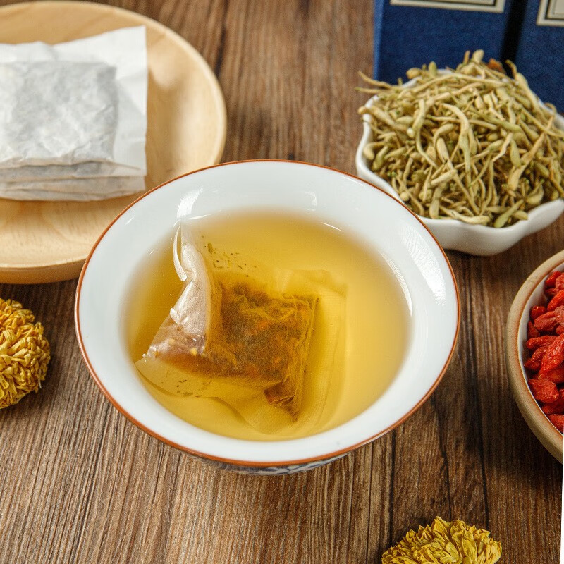 木总堂茯苓酸枣仁茶茯苓养生茶包酸枣仁泡茶喝 茯苓酸枣茶 30包*2袋