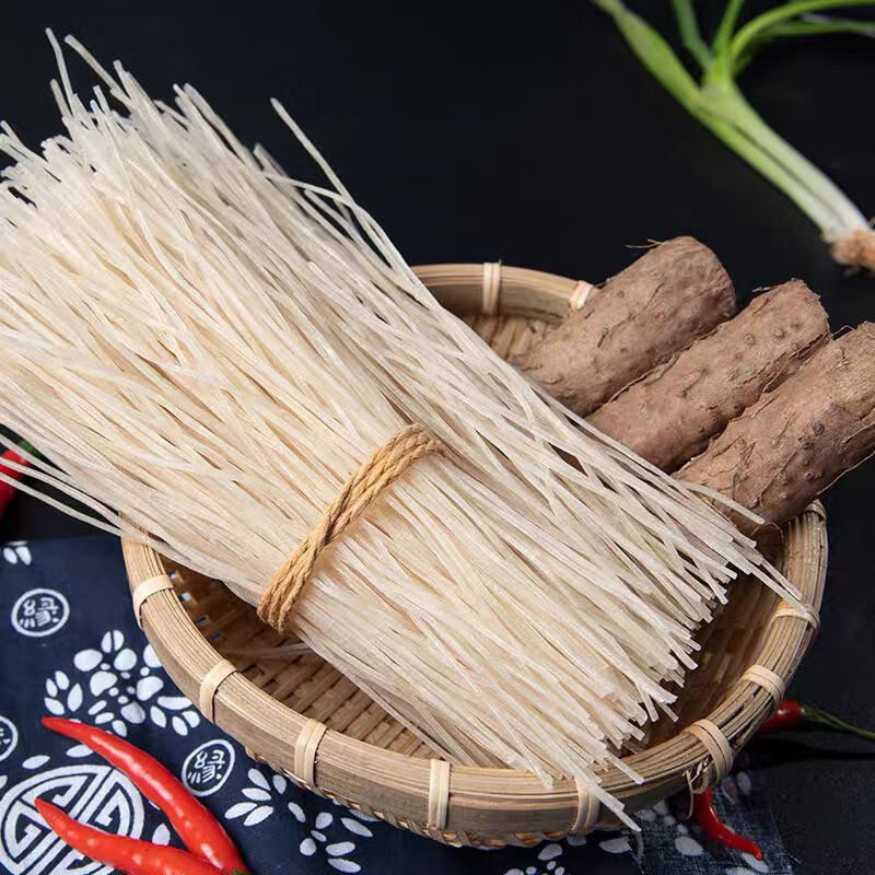 高新庄铁棍山药粉条粉丝正宗农家纯手工无胶粉条河南特产 山药粉条3斤