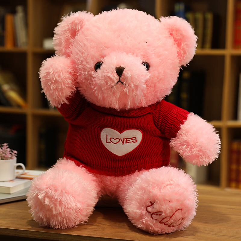 艾乐芙 复古泰迪熊公仔毛绒玩具抱熊布娃娃女生朋友抱枕生日情人节