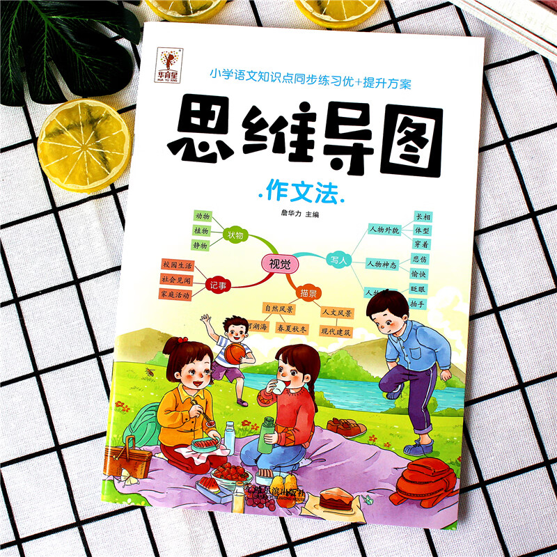 小学语文思维导图作文法写人写景写物作文技巧总结五感法人教版二三四