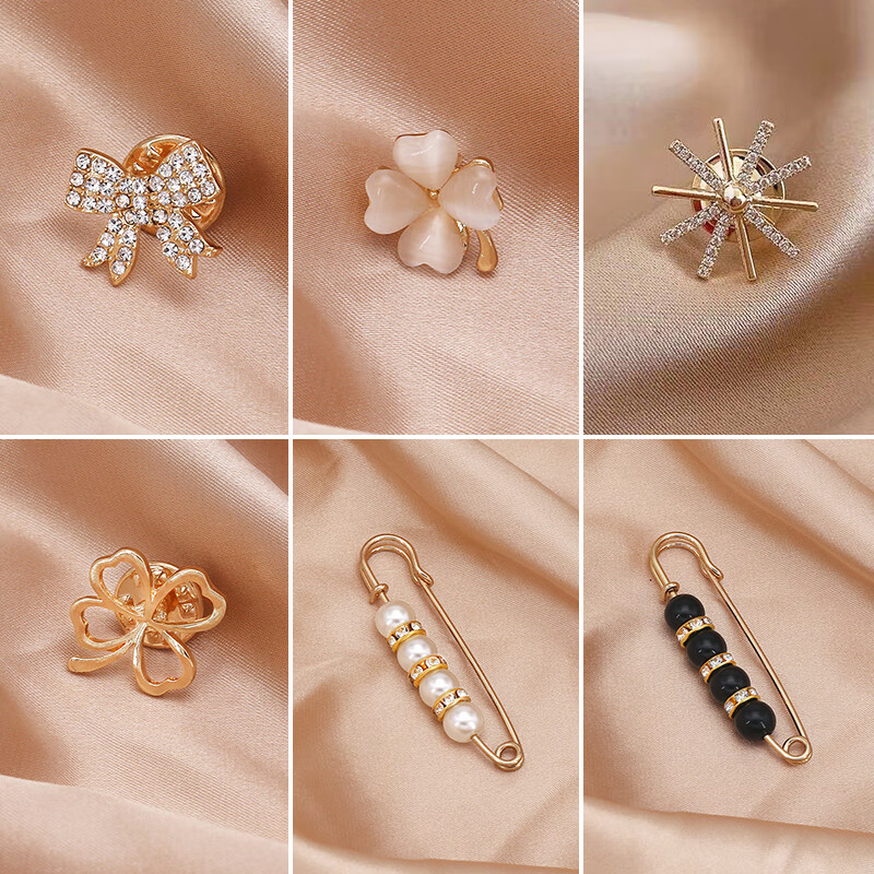 卡莱文防走光扣卡扣胸针女收腰神器胸口腰围改小别针衣服固定气质扣子