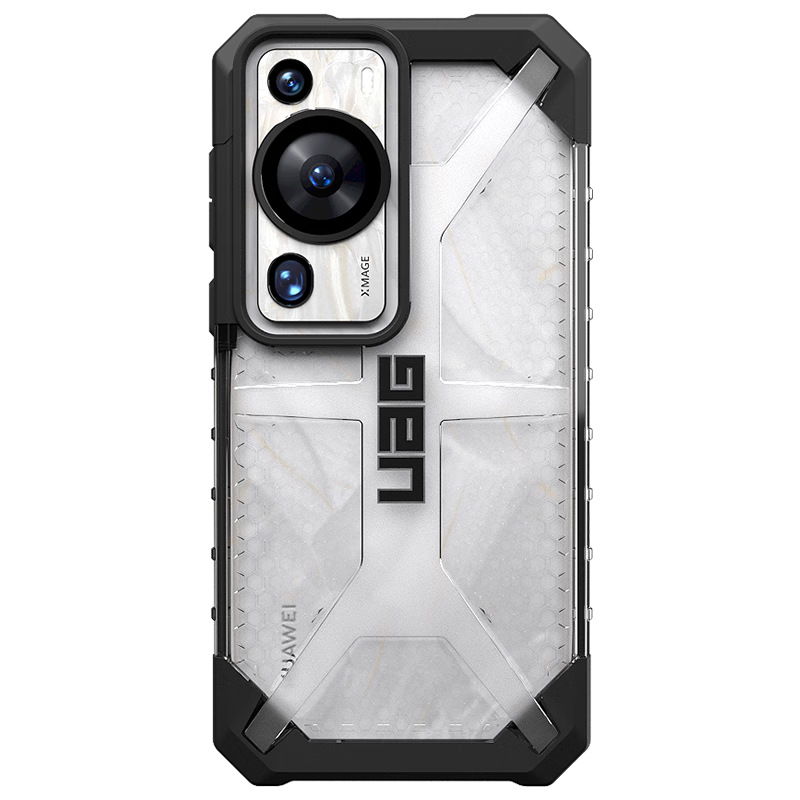UAG適用于華為P60/P60 Pro手機殼huawei P60Pro保護套鏡頭全包防摔防指紋硅膠男女款保護殼透明色