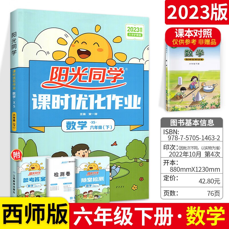 阳光同学课时优化作业六年级下册数学 西师版